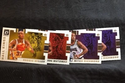 2017-18 Panini Donruss Optic Basketball Hall Kings Insert Cards Lot You Pick - Image 1 of 3