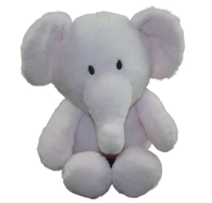 KellyToy Pink Elephant Plush Rattle Stuffed Kelly Toy Baby Girl Crinkle Ears 13" - Picture 1 of 5