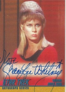 Star Trek TOS Season 1 - A5 Grace Lee Whitney "Janice Rand" Autograph Card