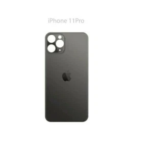 Vitre Arriere Iphone 11 Pro - " Big Hole " - Noir - Photo 1 sur 1