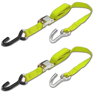 Progrip Powersports Motorcycle Tie Down Straps Lab Tested (2 Pack) Yellow - Picture 1 of 4