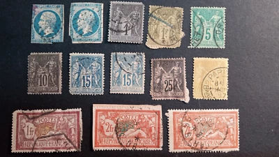 France & French Colonies 1800s  Rare Used High CV$$ Just need some Love~ - Image 1 of 4