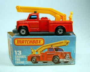 Matchbox Superfast Nr. 13C Snorkel Fire Engine rot top in Box - Picture 1 of 7