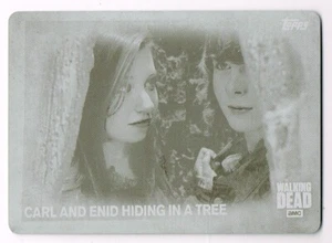 Topps ☆ WALKING DEAD - SEASON 5 ☆ Magenta Printing Plate (Card #89 Carl & Enid) - Picture 1 of 2