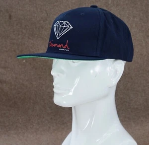 New Diamond Supply Co. Og Sign Core Navy Mens OS Sport Snapback Hat RHTDAM-23 - Picture 1 of 7