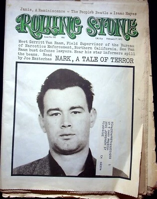 GERRITT VAN RAAM - ROLLING STONE MAGAZINE WEEKLY ISSUE NO. 102 FEBRUARY 17, 1972 - Image 1 of 2