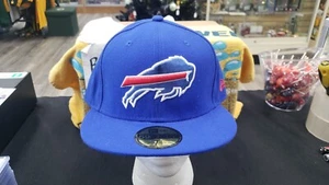 NWT BUFFALO BILLS LOGO FITTED CAP HAT NEW ERA 59FIFTY 5950 7 1/2 SEE PICS - Picture 1 of 5