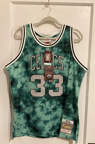 BOSTON CELTICS LARRY BIRD NBA GALAXY SWINGMAN JERSEY MITCHELL & NESS MENS LARGE Cover