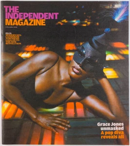 Grace Jones diva unmasked Catherine Townsend INDEPENDENT MAGAZINE DECEMBER 2008 - Picture 1 of 1