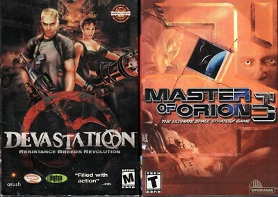 Master of Orion 3 & Devastation Resistance Breeds Revolution Pc Boxed New XP - Image 1 of 3