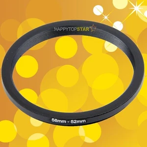 58-52 mm 58mm Male to 52mm Female 58mm-52mm Step-Down Coupling Ring Adapter Lens - Picture 1 of 4