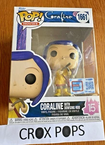 CORALINE + DOWSING ROD NYCC 1661 Funko Pop Vinyl New in Mint Box + Protector - Imagen 1 de 6