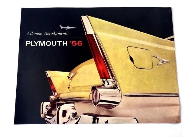 1956 Plymouth Belvedere Savoy Plaza Suburban Original Car Sales Brochure Foto 1 de 4