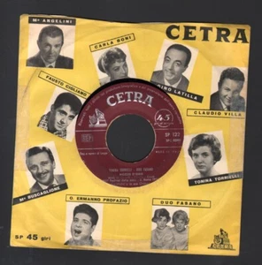 SANREMO 58 TONINA TORRIELLI-DUO FASANO NOZZE D'ORO+1 45 GIRI ITALIA 1958 - Foto 1 di 2