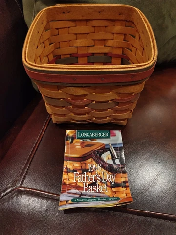 Longaberger Basket 1998 Fathers Day Finders Keepers Basket Cover