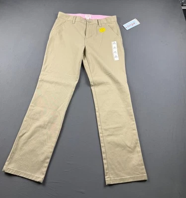 Calça perna reta feminina Cat & Jack tamanho 16 bege - Imagem 1 de 4