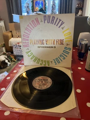 Spacemen 3 Playing With Fire Embossed Sleeve LP Album Vinyl Record - VG+/EX - Image 1 of 4