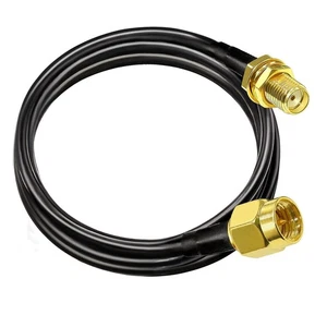 RG58 SMA Jumper Coax Cable, 6.6ft(2M) SMA Male to SMA Female Extension Cable,... - Picture 1 of 7