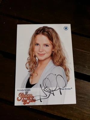 Autogramm AK Autogrammkarte Annabelle Leip Schauspielerin Sturm der Liebe  - Bild 1 von 2
