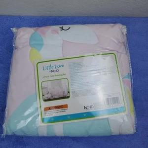 Little Love: Rainbow Unicorn 3pc Crib Bedding Set by NoJo - Picture 1 of 19