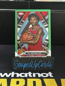2023-24 Topps Chrome - Julian Phillips #39 Green Topps Refractor (RC) - Picture 1 of 2