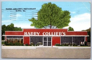 K24/ Griffin Georgia Postcard Linen Harry Collier's Restaurant 416 - Picture 1 of 4