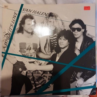 Van Halen When It's Love 12 Inch Vinyl Single Record 1986 - Image 1 of 4