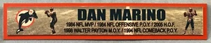 DAN MARINO MIAMI DOLPHINS FULL COLOR NAME PLATE - Picture 1 of 1