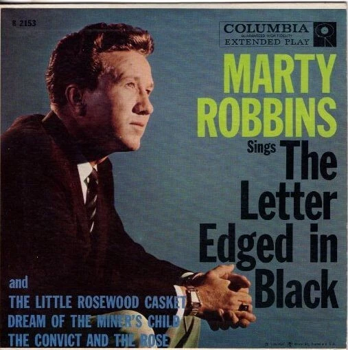 Marty Robbins - The Letter Edged In Black  7" 45 EP Foto 1 de 4