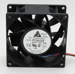 for delta PFC0912DE 9038 90*90*38mm 12V 4.32A 9CM modified waterproof fan 4pin - Picture 1 of 5