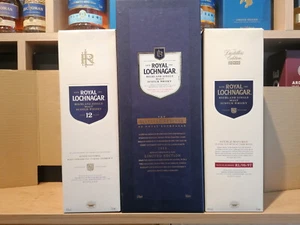 ROYAL LOCHNAGAR 3x LEERE Whisky Flaschen mit OVP - Bild 1 von 3