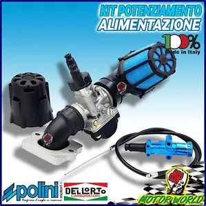 KIT POTENZIAMENTO CARBURATORE COLLETTORE FILTRO POLINI PIAGGIO ZIP 50 FAST RIDER - Imagen 1 de 1