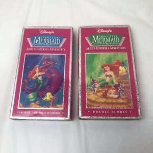 Lot Of 2 Little Mermaid Ariel’s Undersea Adventures VHS Tapes Disney - Picture 1 of 4