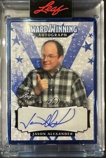 JASON ALEXANDER 2023 LEAF POP CENTURY DECADENCE AWARD WINNER FRAMED AUTO 1/8