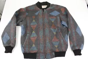 Chaqueta Western Saddle King De Colección Para Hombre Talla L Larga Manta Difusa Azteca Suroeste - Imagen 1 de 7
