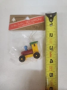 VTG Bradfords Christmas Decorations The Unbreakable Kind Tractor NEW SEALED  - Picture 1 of 2