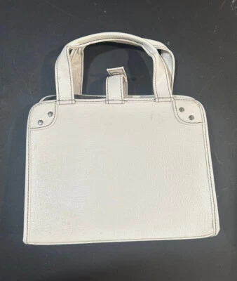 Bolso de Maquillaje Bare Escentuals Blanco Imitación Cuero Nuevo Plegable Foto 1 de 4