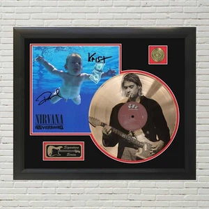 Nirvana - Nevermind Reproducción Grabada Personalizada Pantalla LP Firmada - Imagen 1 de 4