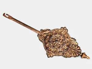 Antique  Ingraham Wall Clock Brass Pendulum  3.8oz USA - Picture 1 of 4