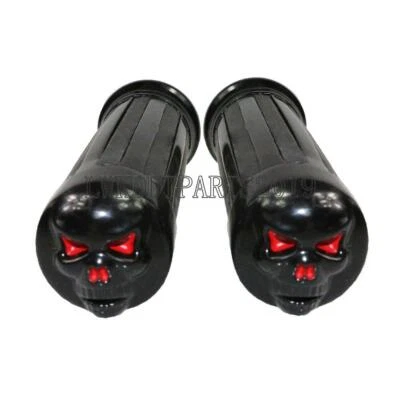 Empuñaduras de mano calavera de motocicleta de 1" para Honda Shadow VT Aero Spirit VLX 600 750 1100 Foto 1 de 4