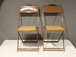 Pair of Vintage Hi-Bid Metal Folding Chairs #3