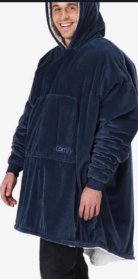 THE COMFY Original Oversized Sherpa Wearable Hooded Blanket(BLUE ONE SIZE)NWOT - Image 1 of 3