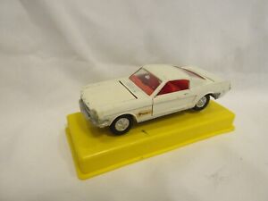 Dinky Toys diecast metal Ford Mustang Fastback 2+2 #161 w/ Original Plastic Base