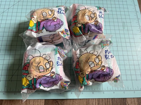 The Rugrats Movie Plush Block BRAND NEW SEALED lot of 4 Cover
