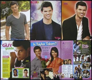 Taylor Lautner 36 recortes de página completa - Lote de artículos pinups de revista Z333 - Imagen 1 de 5