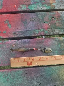 Vintage Unterwasser Gummi Elritze Metall Spinner Angelköder RAR Rublex Alta - Bild 1 von 12