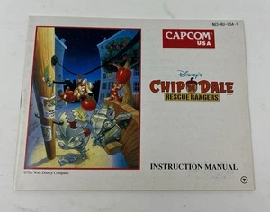 Chip N Dale Rescue Rangers Nintendo NES Instruction Manual Booklet Only - Picture 1 of 2