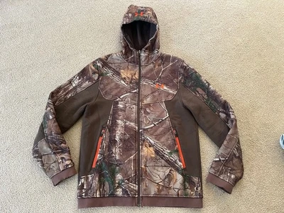 Mens Under Armour Storm Ayton Realtree Xtra Camo Hooded Jacket Large (WEAR) - Image 1 of 4