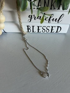 Charles Garnier Sterlingsilber CZ zierliches verstellbares Armband bis zu 9,5 Zoll - Bild 1 von 6