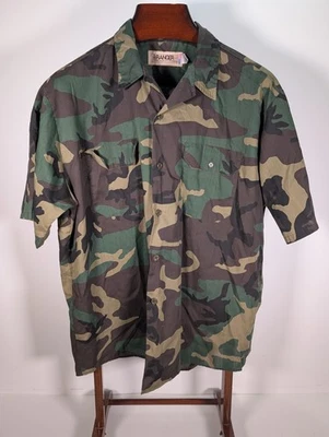 Vintage Ranger Button Up Shirt Men's XL JUNGLE Camouflage Camo Hunting Thin - Image 1 of 4